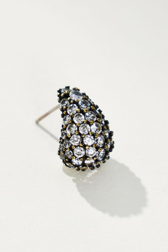 The Petra Pavé Small Drop Earrings #1