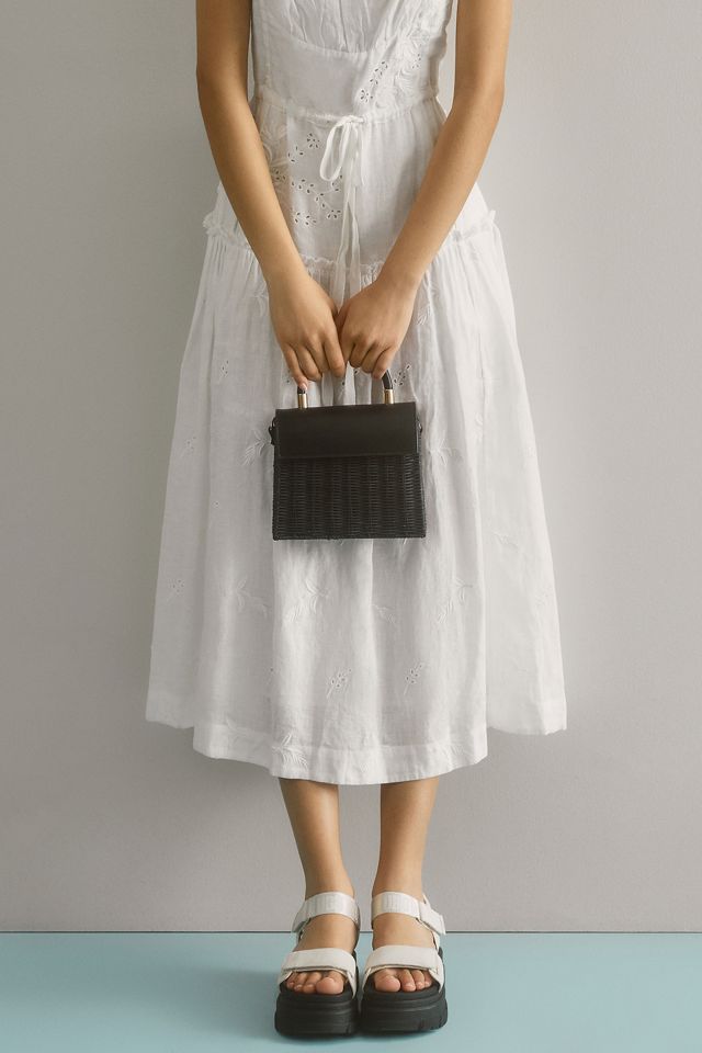 Wicker Top Handle Lady Bag #3