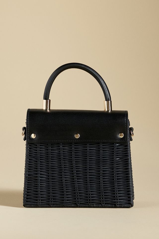 Wicker Top Handle Lady Bag #1