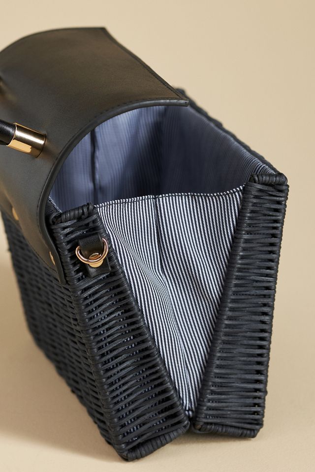 Wicker Top Handle Lady Bag #2