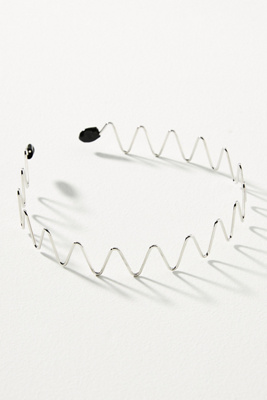 By Anthropologie Zig Zag Headband In Silver | ModeSens display picture 3
