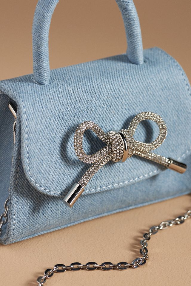Melie Bianco Rhinestone Bow Mini Bag #3