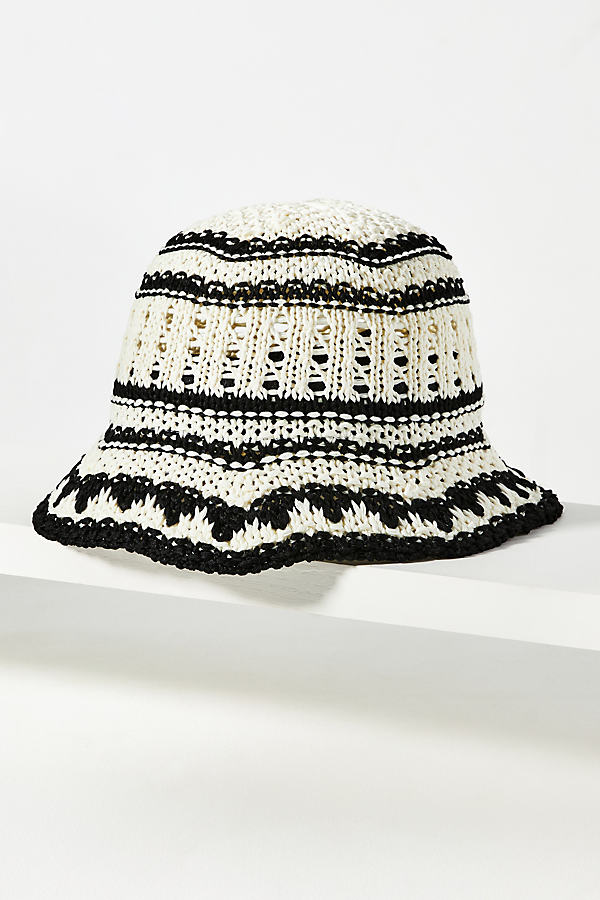 Lucky Stripe Crochet Bucket Hat