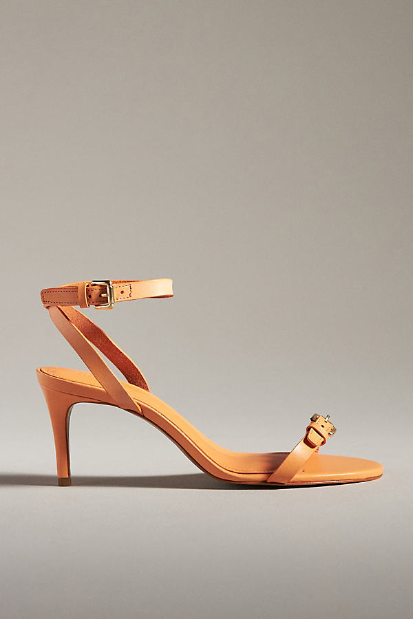 Schutz Women's Aurora 76mm Leather Sandals In Sunset Orange