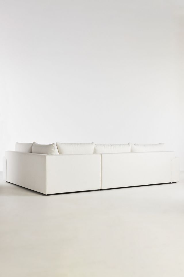 Performance Bouclé Hull Sectional #4