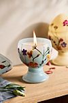 Hand-Painted Glass Egg Candle