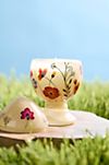 Hand-Painted Glass Egg Candle