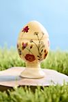 Hand-Painted Glass Egg Candle #1