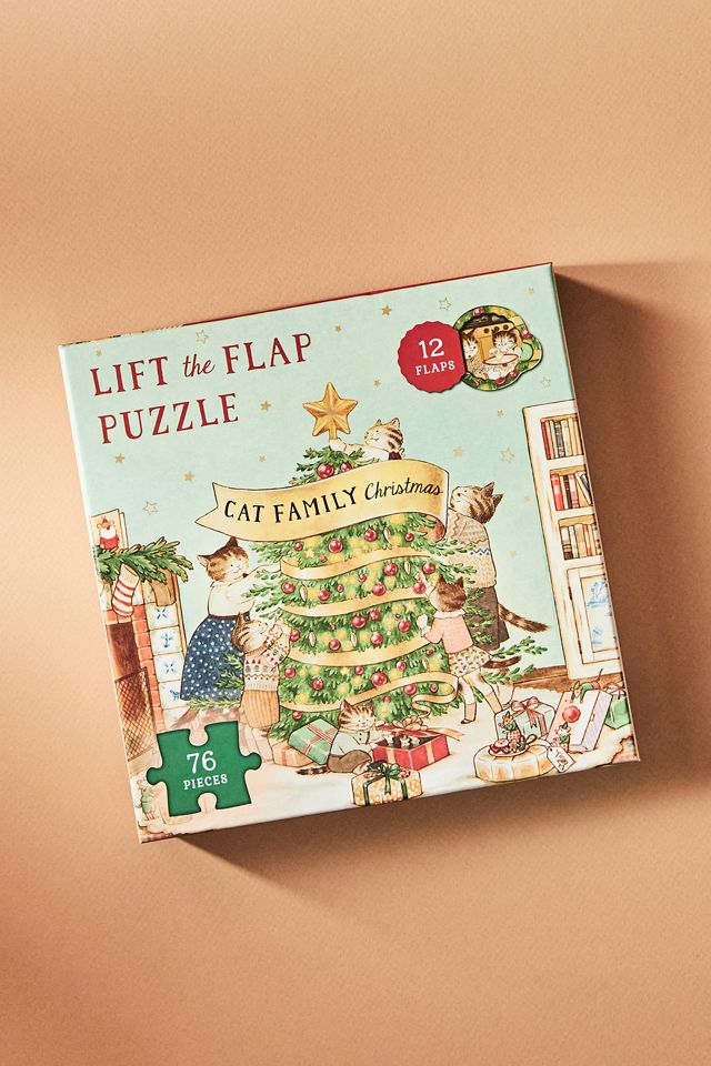 Cat Family Christmas Lift-the-Flap Puzzle: Count Down to Christmas #1