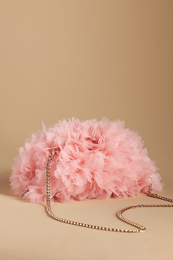 Maeve The Frankie Mini Clutch: Pop Floral Edition In Pink