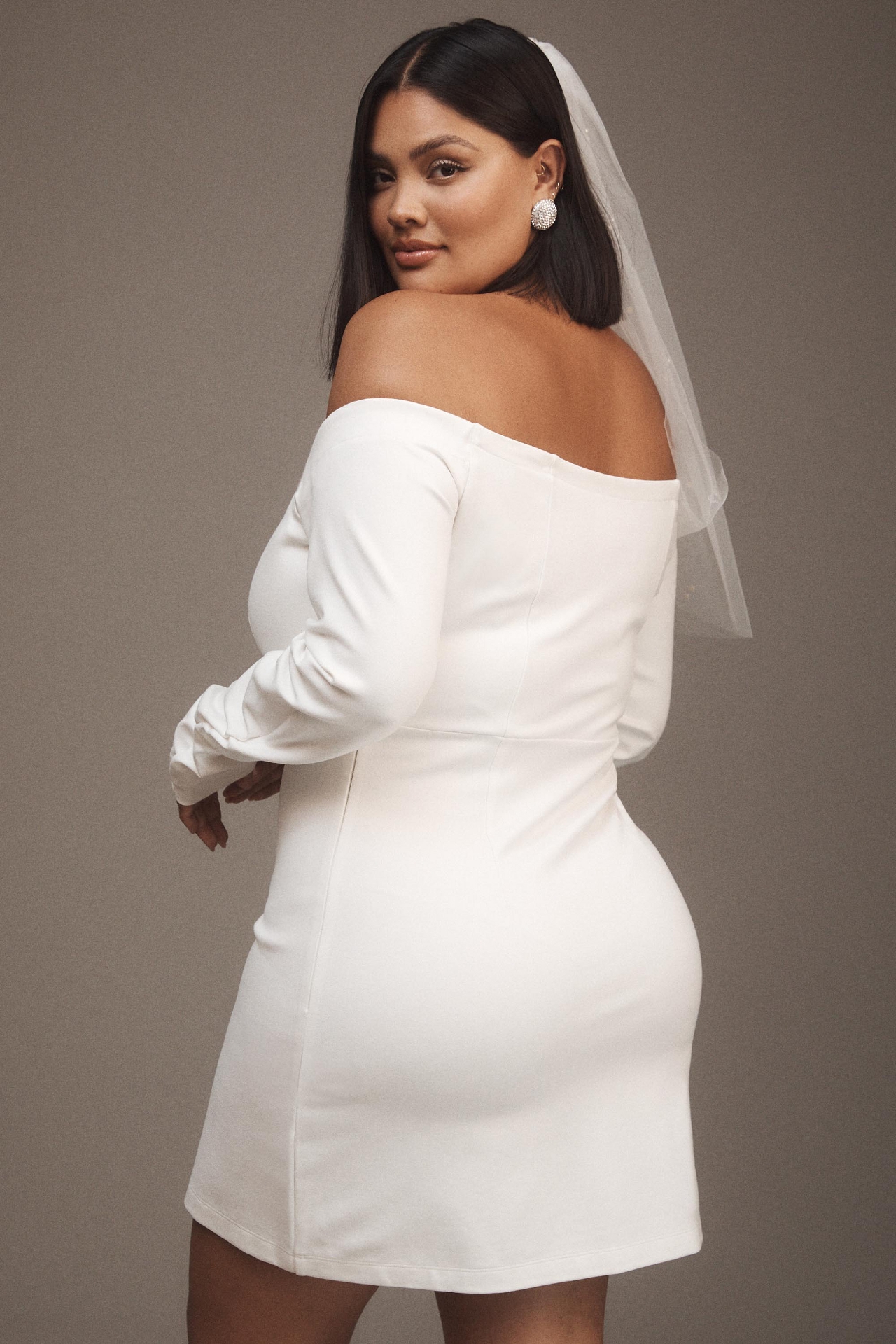 BHLDN Gianna Off-The-Shoulder Twofer Dress