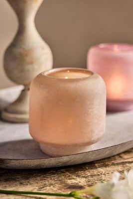 Terrain Mushroom Glass Votive In Pink