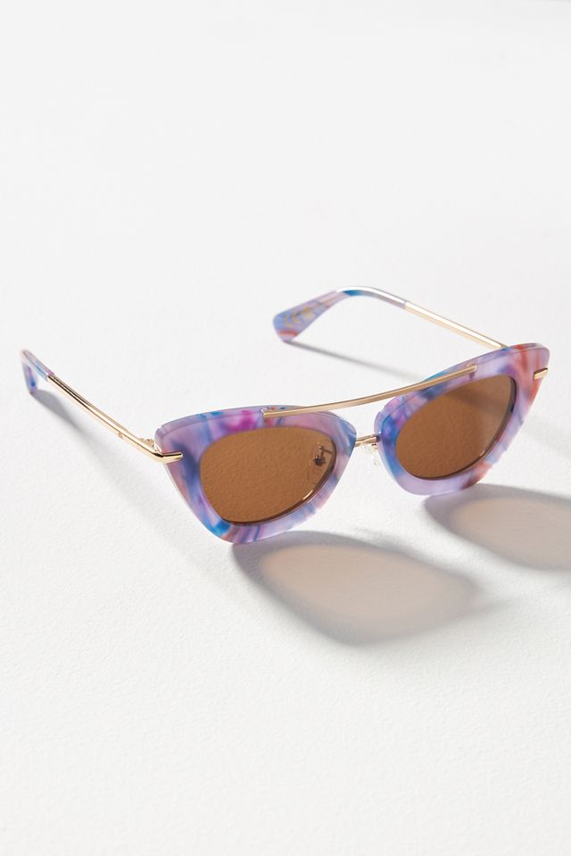 Lele Sadoughi Orchid Aviator Sunglasses #1