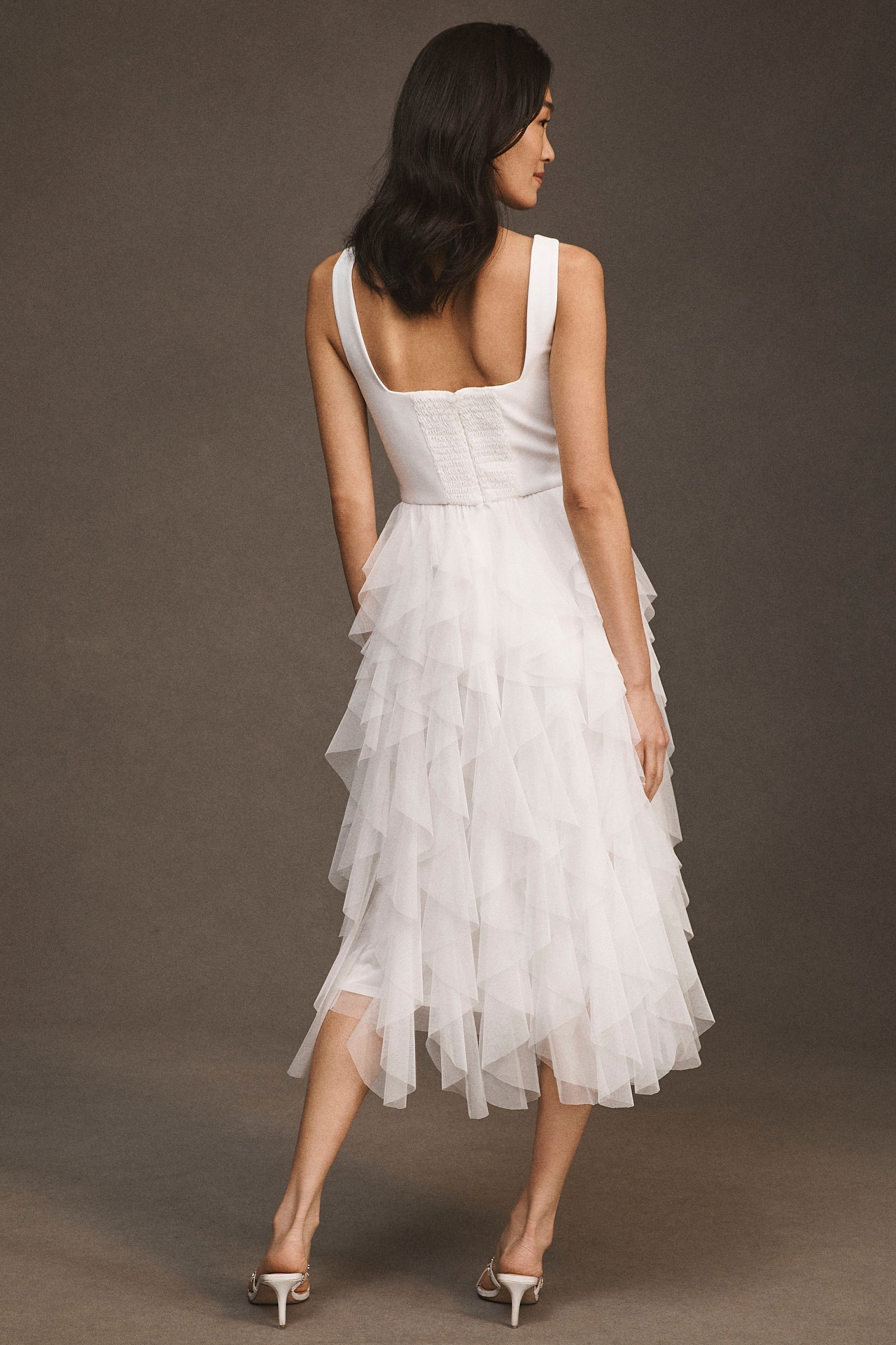 BHLDN Jada Tulle Midi Dress