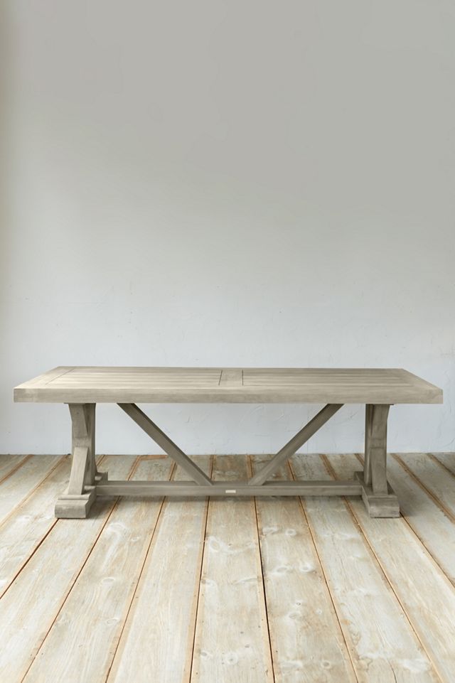 Trestle Teak Dining Table | AnthroHome