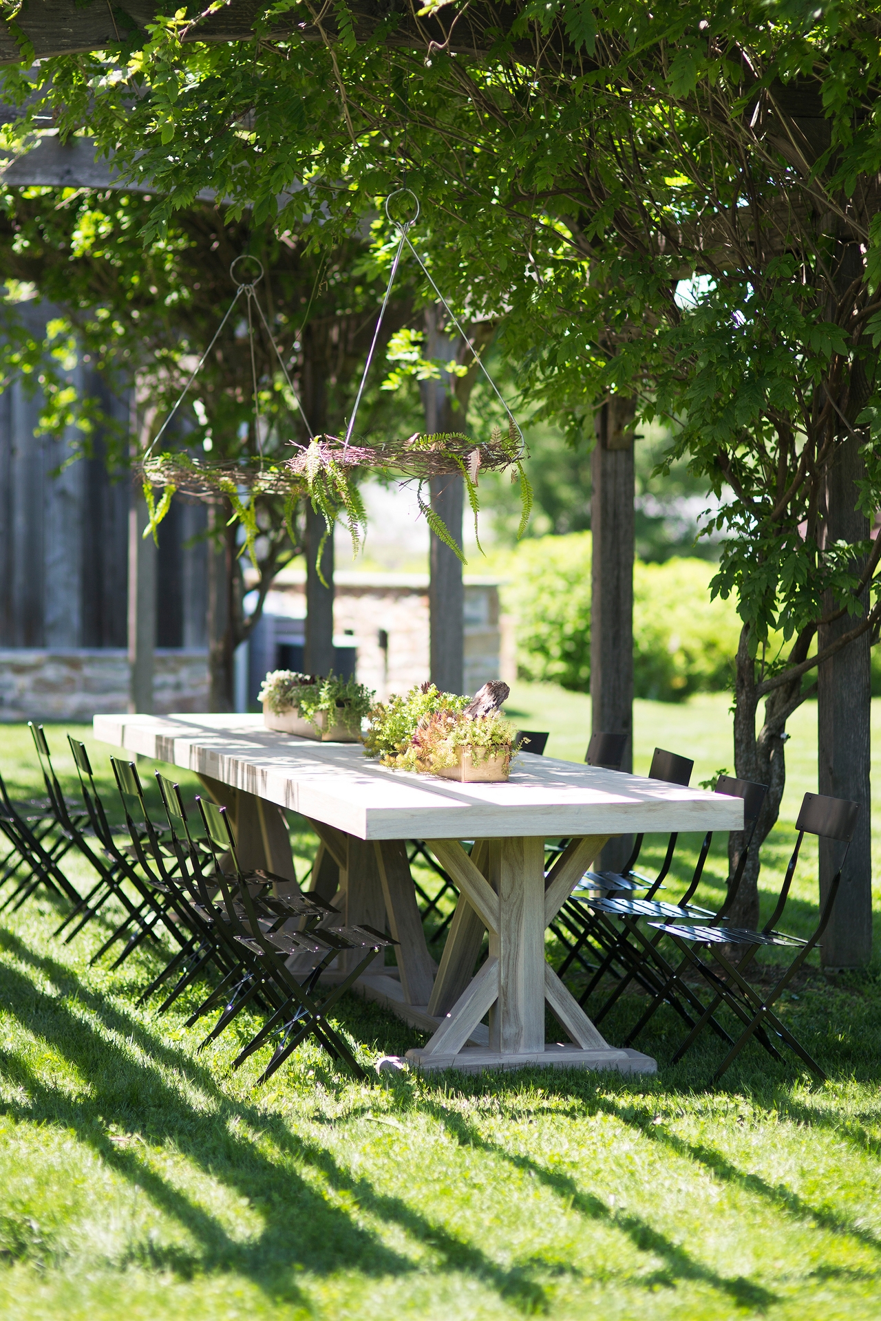 Trestle Teak Dining Table