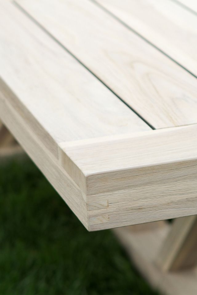 Trestle Teak Dining Table #6