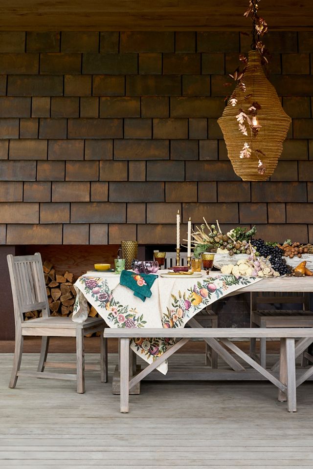 Trestle Teak Dining Table #7