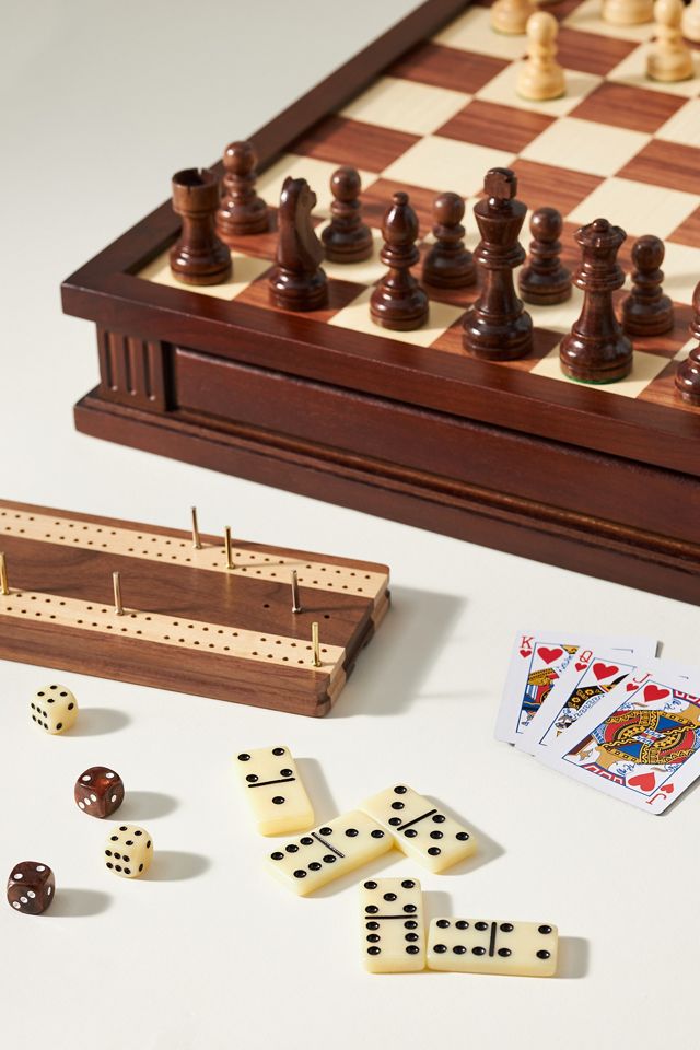 WS Game Company Chess 7-in-1 Heirloom Edition