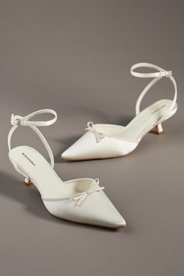 Reformation Wade Kitten Heels #1