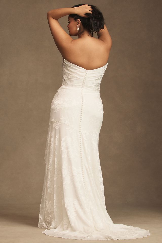 Jenny by Jenny Yoo Sparrow Floral Wedding Gown With Removable Sleeves #7