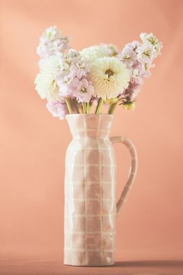 Pink Tile Ceramic Vase