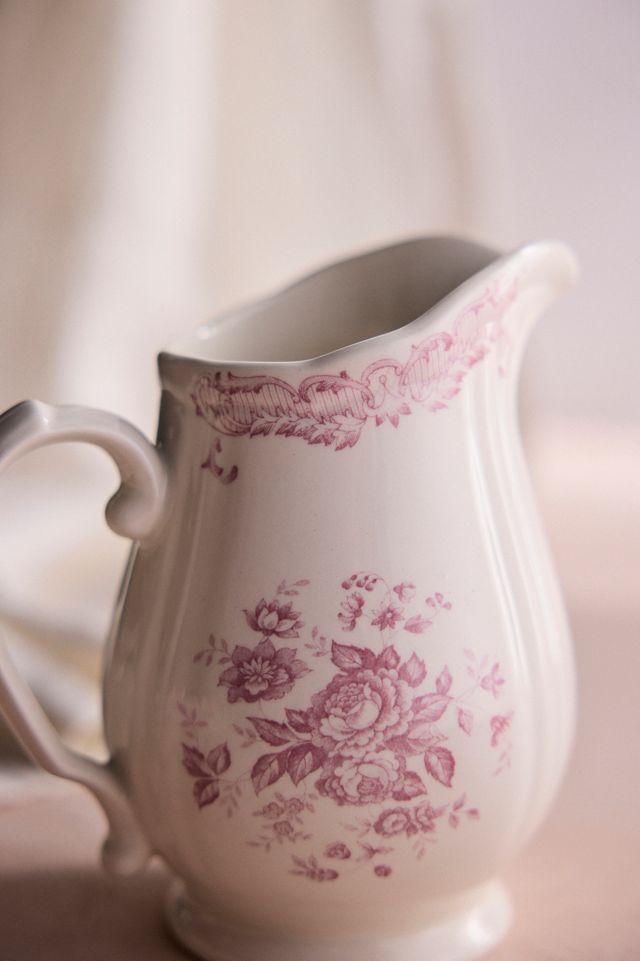 Pink Floral Pitcher #1