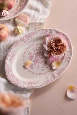 Terrain Pink Floral Serving Platter