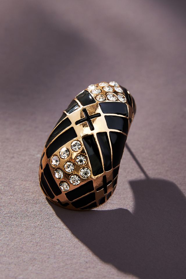 The Restored Vintage Collection: Pavé Enamel Earrings #1