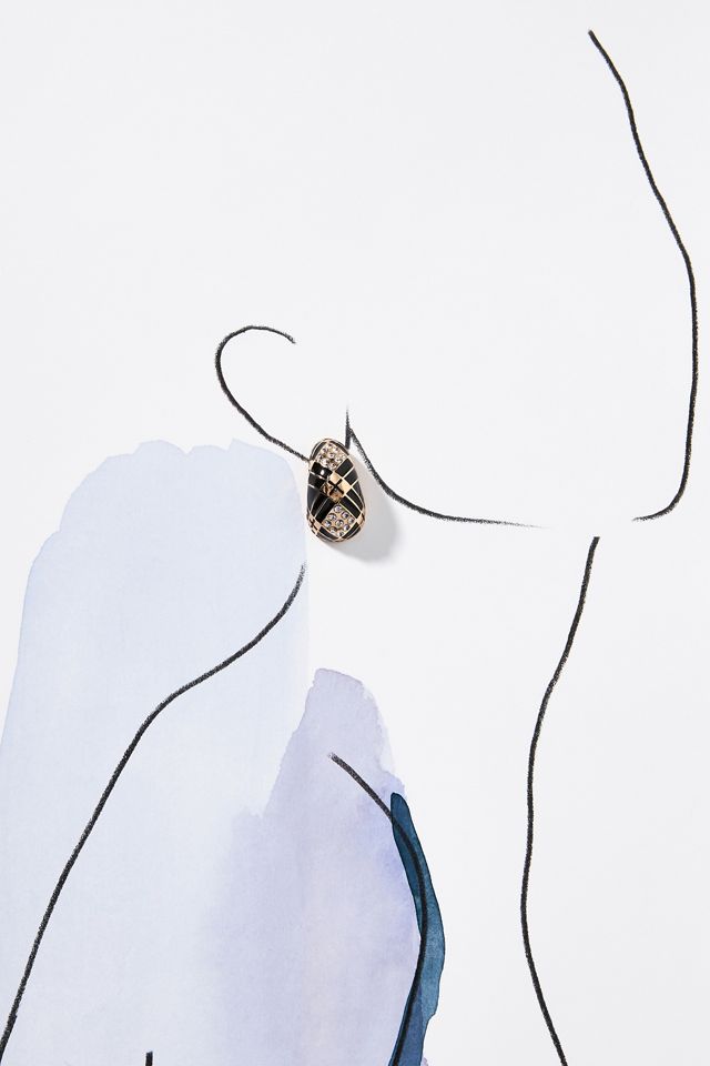 The Restored Vintage Collection: Pavé Enamel Earrings #2