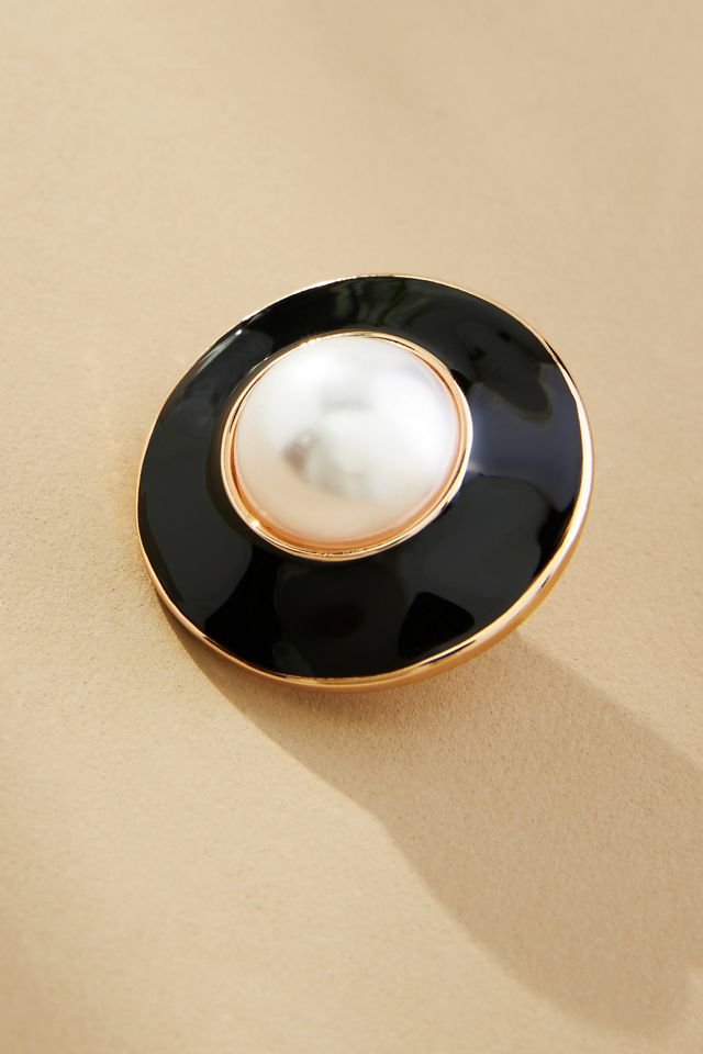 The Restored Vintage Collection: Pearl Button Earrings #1