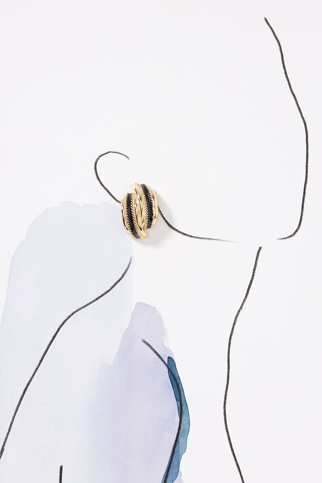 The Restored Vintage Collection: Split Enamel Earrings #2