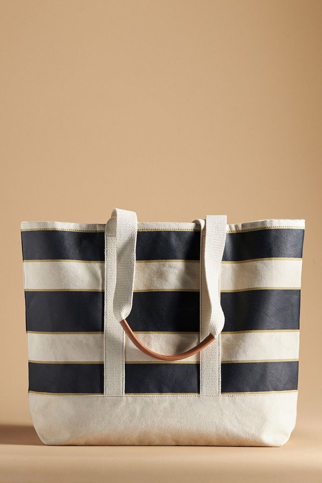 Maeve striped canvas tote anthropologie