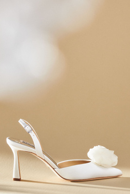 Badgley Mischka Collection Blaire Pointed Toe Pump In White