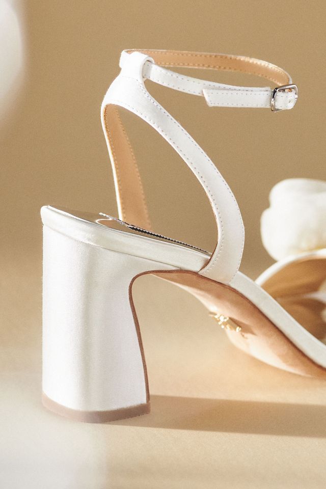 Badgley Mischka Carli Tulle Rose Heeled Sandals #2