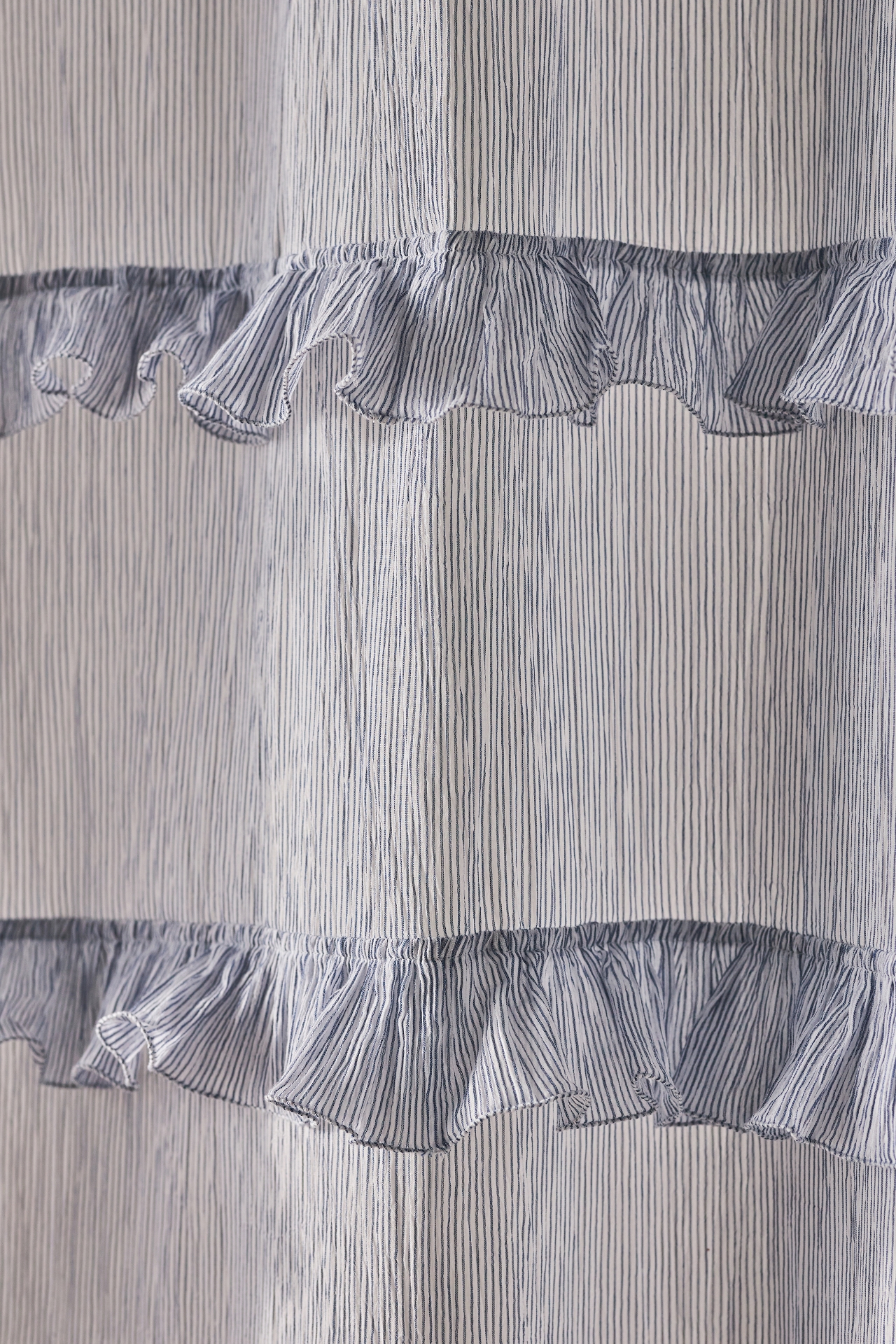 Ruffle Stripe Shower Curtain