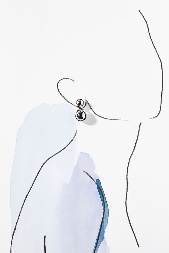 Double Ball Drop Earrings #2