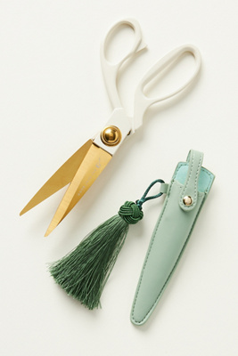 Good Juju Ink Heirloom Scissors And Case In Green