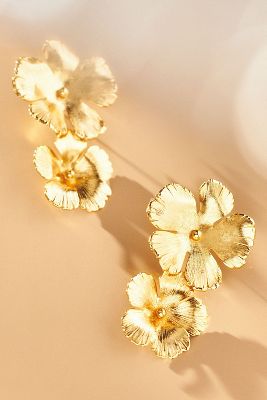 Collette floral drop earrings