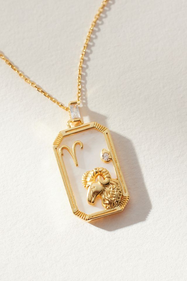 Enamel Zodiac Necklace #2