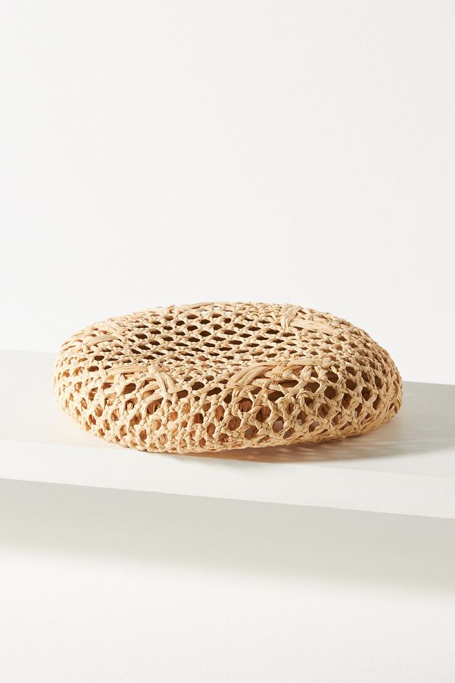 Wyeth Open Weave Straw Beret #1