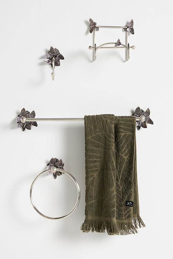 Anthropologie Melody Towel Bar In Green