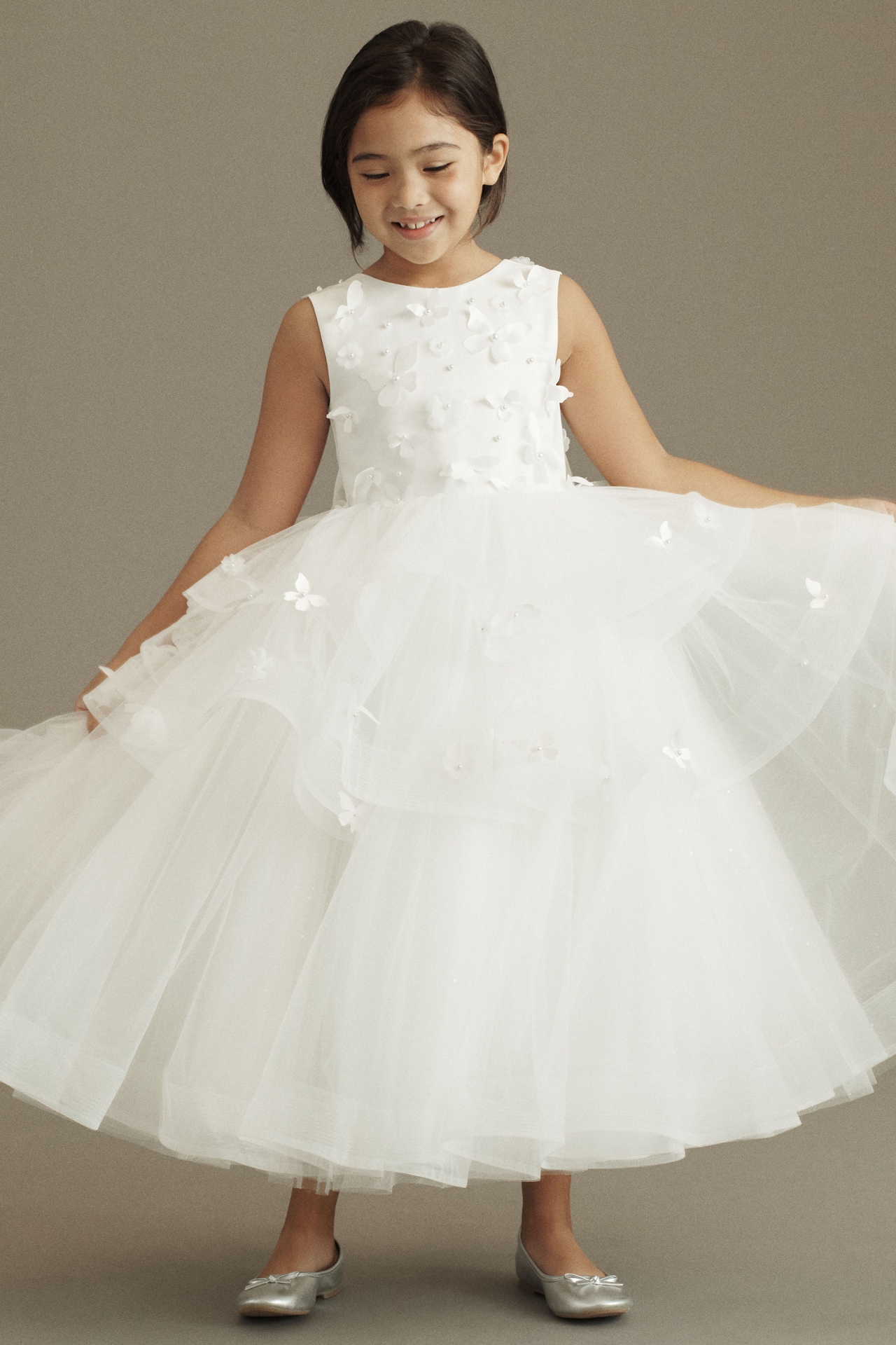 Princess Daliana Butterfly Flower Girl Dress