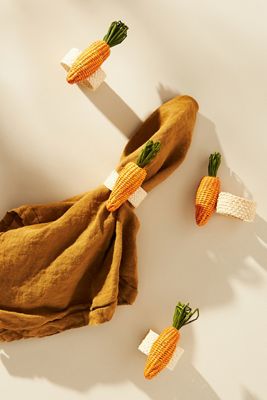 Klatso Handwoven Spring Napkin Rings, Set of 4
