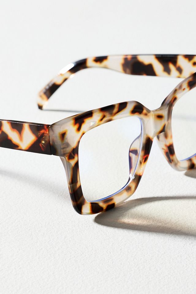 Chunky Cara Translucent Blue Light Readers #2