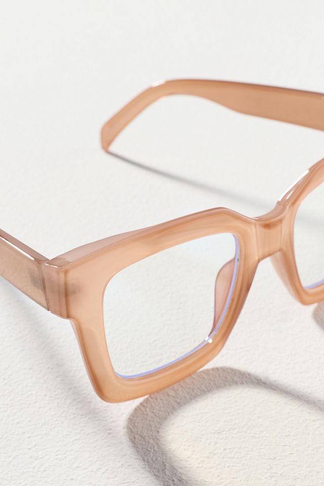 Chunky Cara Translucent Blue Light Readers #2