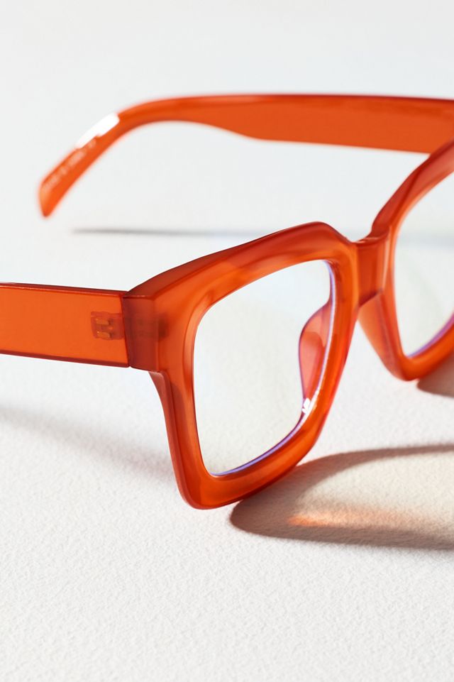 Chunky Cara Translucent Blue Light Readers #2