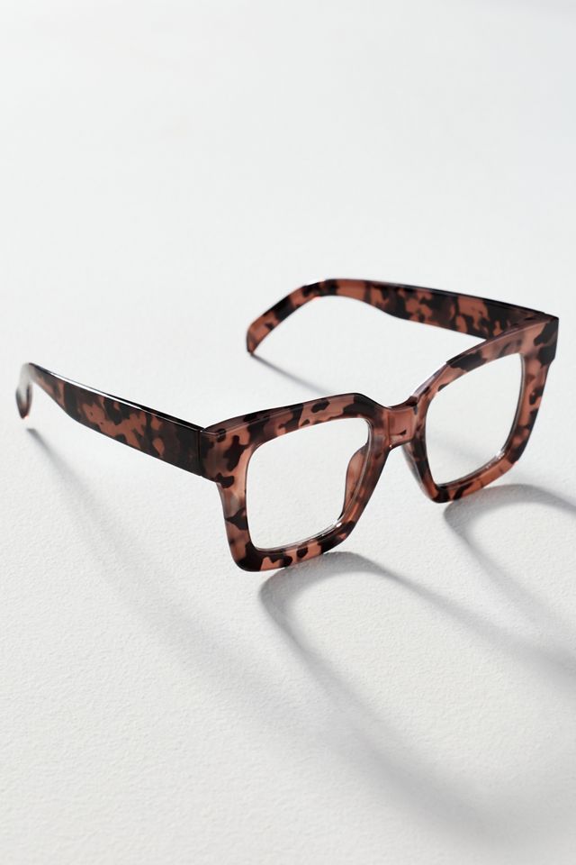 Chunky Cara Translucent Blue Light Readers #1