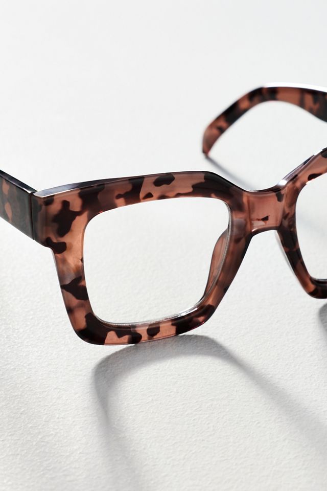 Chunky Cara Translucent Blue Light Readers #2