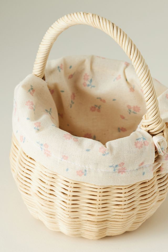 Olli Ella Mini Rattan Bunny Basket #1